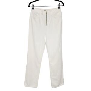 GRLFRND Zipper Front High Rise Thea Straight Jeans In Super Moon Size 28